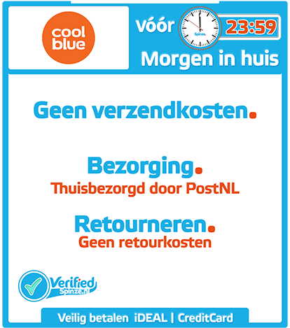 Coolblue.nl - Webwinkel Verified Spinze.nl 4-2018 Webwinkelcentrum Nederland - Winkelinformatie Product Verzendkosten Bezorging Retourneren Veilig Betalen