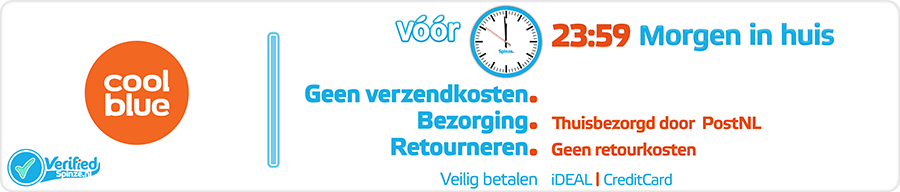 Coolblue.nl - Webwinkel Verified Spinze.nl 4-2018 Webwinkelcentrum Nederland - Winkelinformatie Verzendkosten Bezorging Retourneren Veilig Betalen