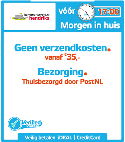 Kampeerwereld.nl - Webwinkel Verified Spinze.nl 10-2020 Webwinkelcentrum Nederland - Winkelinformatie Product Verzendkosten Bezorging Retourneren Veilig Betalen