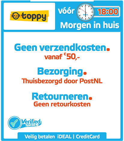 Toppy.nl - Webwinkel Verified Spinze.nl 12-2020 Webwinkelcentrum Nederland - Winkelinformatie Product Verzendkosten Bezorging Retourneren Veilig Betalen