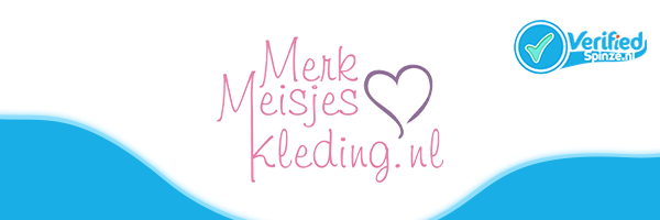 Merkmeisjeskleding.nl - Webwinkel Verified Spinze.nl 8-2020 Webwinkelcentrum Nederland - Smartphone Banner