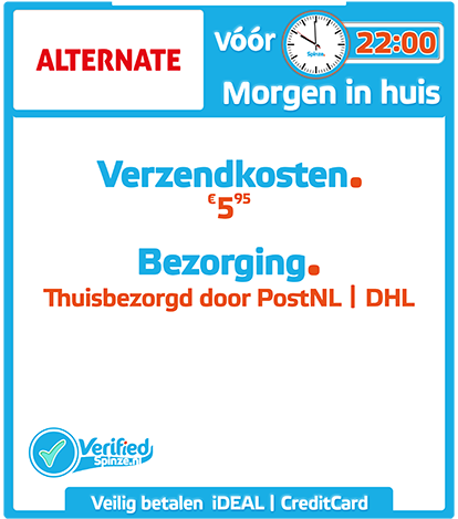 Alternate.nl - Webwinkel Verified Spinze.nl 8-2020 Webwinkelcentrum Nederland - Winkelinformatie Product Verzendkosten Bezorging Retourneren Veilig Betalen