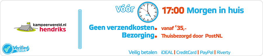 Kampeerwereld.nl - Webwinkel Verified Spinze.nl 10-2020 Webwinkelcentrum Nederland - Winkelinformatie Verzendkosten Bezorging Retourneren Veilig Betalen