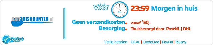 Dartdiscounter.nl - Webwinkel Verified Spinze.nl 2-2019 Webwinkelcentrum Nederland - Winkelinformatie Verzendkosten Bezorging Retourneren Veilig Betalen