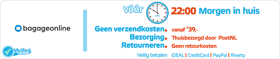 Bagageonline.nl - Webwinkel Verified Spinze.nl 6-2019 Webwinkelcentrum Nederland - Winkelinformatie Verzendkosten Bezorging Retourneren Veilig Betalen