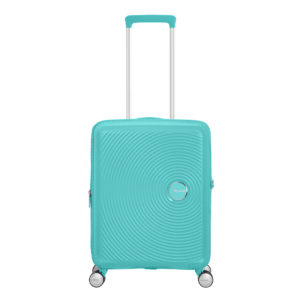 American Tourister Soundbox Spinner 55 Expandable Poolside Blue ~ Spinze.nl