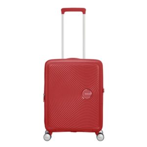 American Tourister Soundbox Spinner 55 Expandable Coral Red ~ Spinze.nl