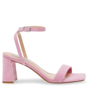 STEVE MADDEN Luxe sandal Roze Suede Sandalen met hak Dames ~ Spinze.nl