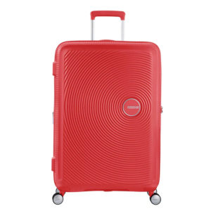 American Tourister Soundbox Spinner 77 Expandable Coral Red ~ Spinze.nl