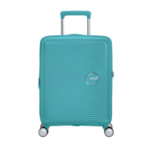 American Tourister Soundbox Spinner 55 Expandable Turquoise Tonic ~ Spinze.nl