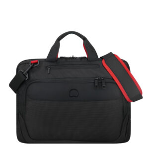 Delsey Parvis Plus Laptop Bag 1-CPT 15.6" Black ~ Spinze.nl