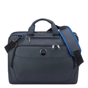 Delsey Parvis Plus Laptop Bag 2-CPT 15.6" Water Resistant Grey ~ Spinze.nl