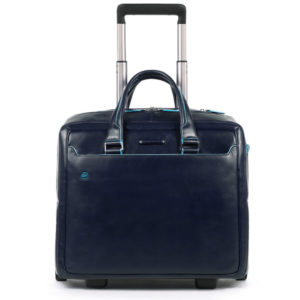 Piquadro Blue Square Business Trolley 15.6" Night Blue ~ Spinze.nl
