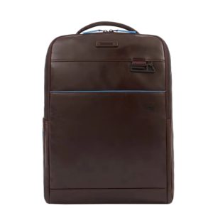 Piquadro Blue Square Revamp Computer Backpack 15.6&apos;&apos; Mahogany Brown ~ Spinze.nl