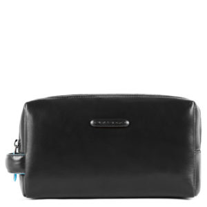 Piquadro Blue Square Toiletry Bag Two Dividers Black ~ Spinze.nl