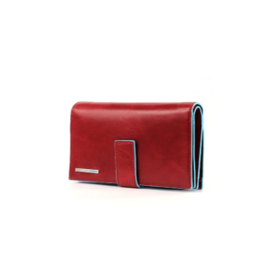 Piquadro Blue Square Women Wallet With Coin Case Red ~ Spinze.nl