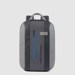 Piquadro Urban Computer iPad Air/ Pro 11" Mini Backpack Black/Grey Blue ~ Spinze.nl