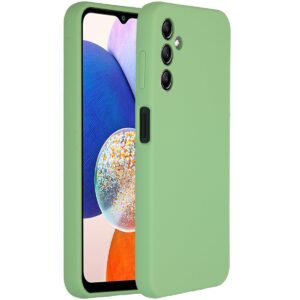 Accezz Liquid Silicone Backcover Samsung Galaxy A14 (5G) Telefoonhoesje Groen ~ Spinze.nl