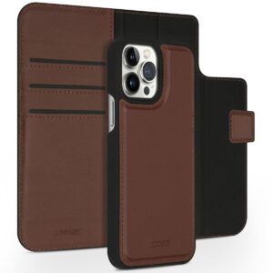 Accezz Premium Leather 2 in 1 Wallet Book Case voor Apple iPhone 13 Pro Max Telefoonhoesje Bruin ~ Spinze.nl