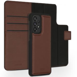 Accezz Premium Leather 2 in 1 Wallet Book Case voor Samsung Galaxy A33 Telefoonhoesje Bruin ~ Spinze.nl