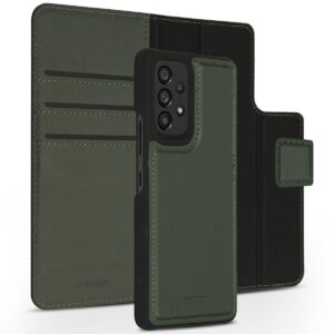Accezz Premium Leather 2 in 1 Wallet Book Case voor Samsung Galaxy A53 Telefoonhoesje Groen ~ Spinze.nl