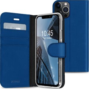 Accezz Wallet Case voor Apple iPhone 13 Pro Max Telefoonhoesje Blauw ~ Spinze.nl