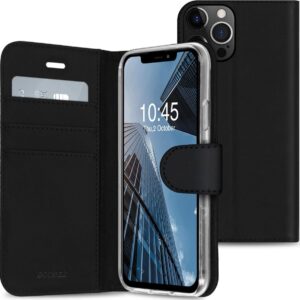 Accezz Wallet Case voor Apple iPhone 13 Pro Max Telefoonhoesje Zwart ~ Spinze.nl