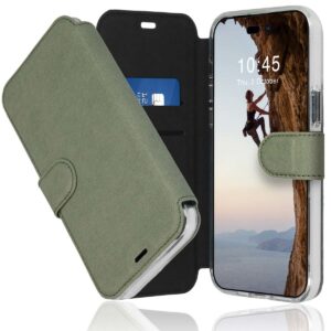 Accezz Xtreme Wallet voor Apple iPhone 14 Pro Max Telefoonhoesje Groen ~ Spinze.nl