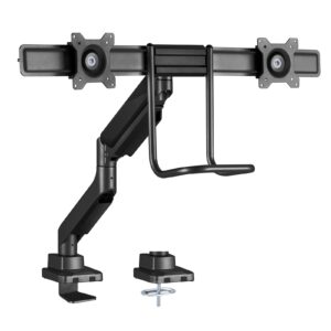 Audizio MAD20F gasveer monitor arm voor 2 schermen - 17 - 32 inch ~ Spinze.nl