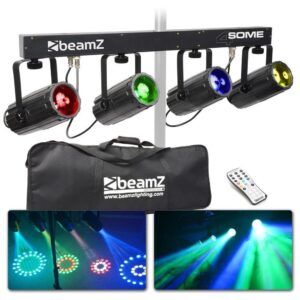 BeamZ 4-Some Lichtset 4x 57 RGBW LED&apos;s DMX ~ Spinze.nl