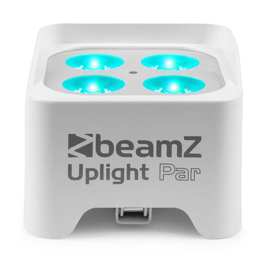 BeamZ BBP90W Uplight PAR spot op accu met 4x 4W LED&apos;s Wit ~ Spinze.nl