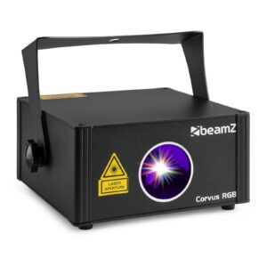 BeamZ Corvus multicolor disco laser (RGB) met afstandsbediening en DMX ~ Spinze.nl