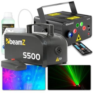 BeamZ Dahib party laser met 500W rookmachine ~ Spinze.nl