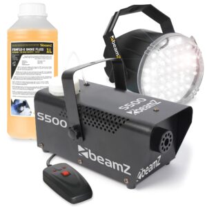BeamZ LED Stroboscoop Wit met S500 Rookmachine met vloeistof ~ Spinze.nl