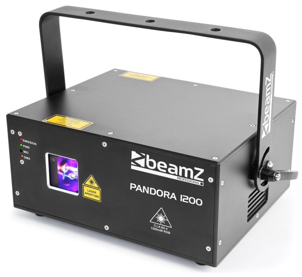 BeamZ Pandora 1200 TTL RGB Laser 1.2W met ILDA ~ Spinze.nl
