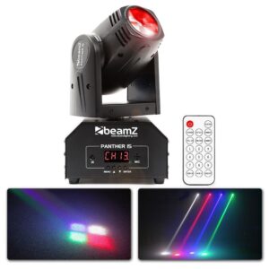 BeamZ Panther 15 compacte LED moving head met afstandsbediening ~ Spinze.nl
