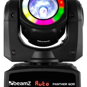 BeamZ Panther 60R LED Beam Moving Head met LED-ring - 60 Watt ~ Spinze.nl
