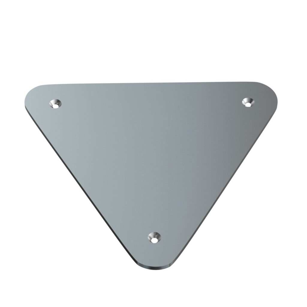 BeamZ Truss P33 driehoek truss baseplate - Zilver ~ Spinze.nl