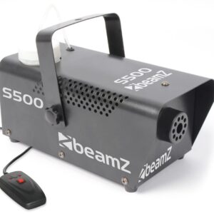 BeamZ compacte metalen rookmachine S500 met rookvloeistof ~ Spinze.nl