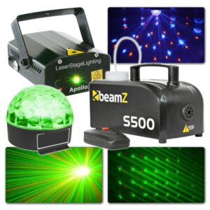 BeamZ licht en laser disco set (met Jelly Ball