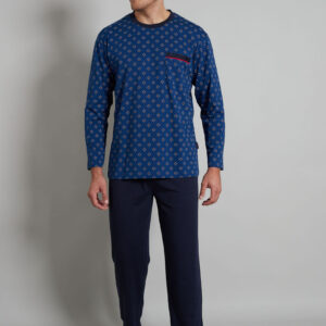 Blauwe pyjama voor heren van Götzburg ~ Spinze.nl