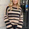 Boho Knitted Sweater Camel ~ Spinze.nl