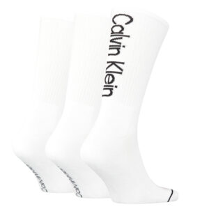 Calvin Klein Heren Sokken Athleisure 3-pack Wit-One Size (40-46) ~ Spinze.nl
