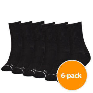 Calvin Klein Sokken Dames Zwart 6-Pack-one size ~ Spinze.nl