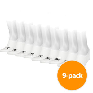 Calvin Klein Sokken Footie High Cut 9-Pack Wit-one size ~ Spinze.nl