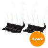 Calvin Klein Sokken Footie High Cut Dames Zwart 6-Pack-One size ~ Spinze.nl