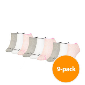 Calvin Klein Sokken Sneaker Dames 9-Pack Pink Combo-one size ~ Spinze.nl
