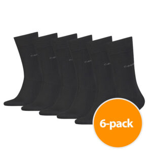 Calvin Klein sokken Heren 6-pack Zwart-one size ~ Spinze.nl