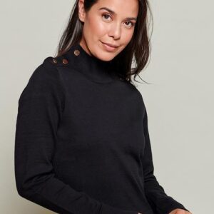 Caroline Tensen Napels Sweater Zwart ~ Spinze.nl