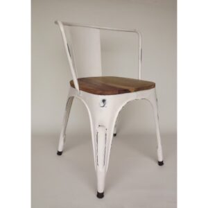 Chair Retro Iron White ~ Spinze.nl